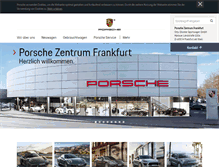 Tablet Screenshot of porsche-frankfurt.de